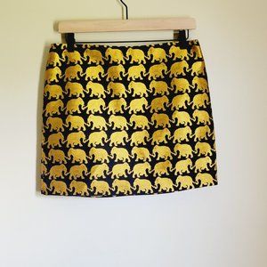 J. Crew Elephant print skirt